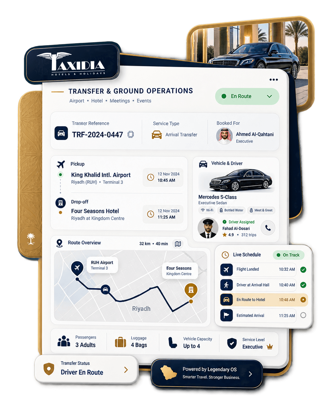 Taxidia transfer and ground operations