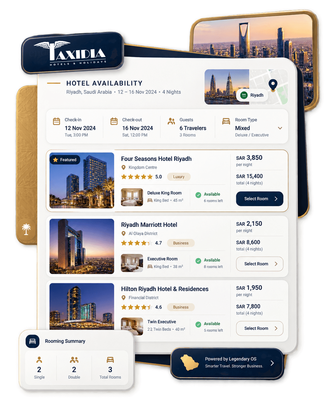 Taxidia hotel availability
