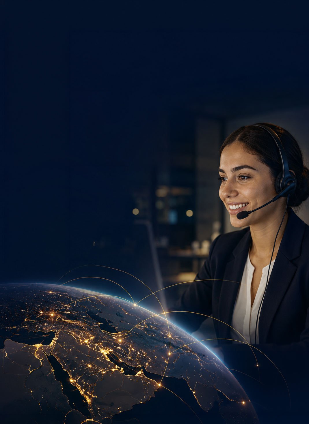 Travel booking specialist coordinating journeys